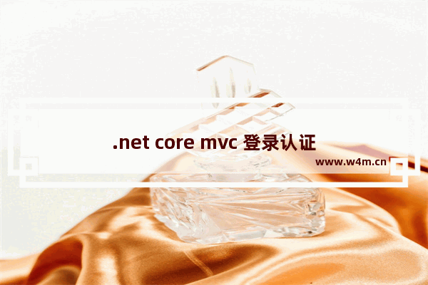 .net core mvc 登录认证