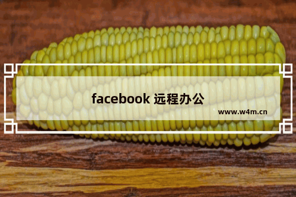 facebook 远程办公