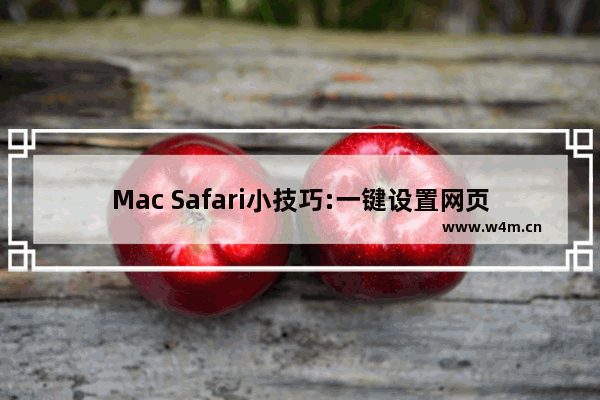 Mac Safari小技巧:一键设置网页静音