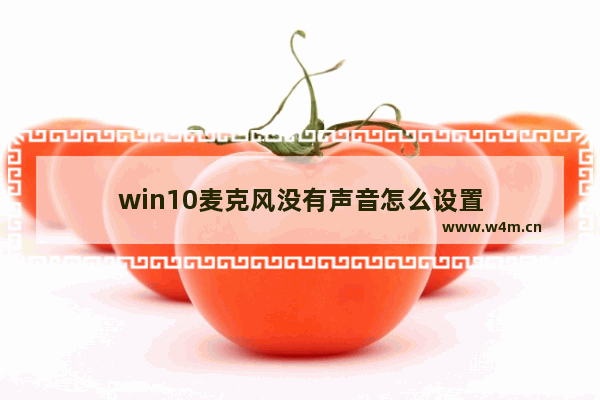 win10麦克风没有声音怎么设置