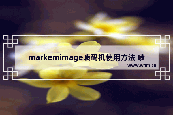 markemimage喷码机使用方法 喷码显示器