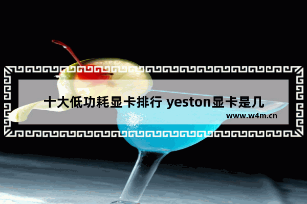 十大低功耗显卡排行 yeston显卡是几线品牌