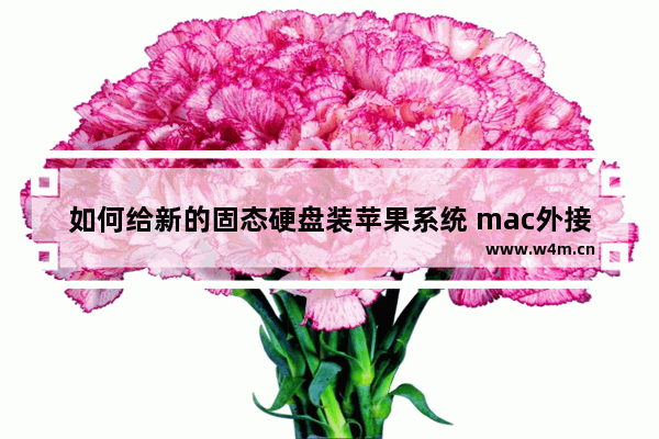 如何给新的固态硬盘装苹果系统 mac外接硬盘选固态还是机械