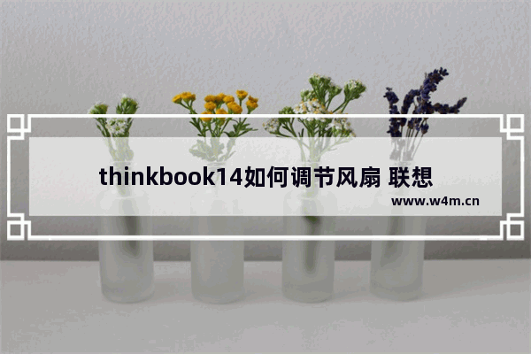 thinkbook14如何调节风扇 联想笔记本电脑风扇