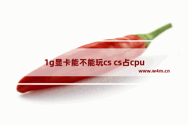 1g显卡能不能玩cs cs占cpu