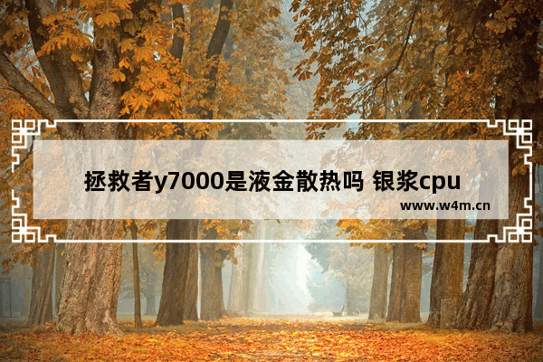 拯救者y7000是液金散热吗 银浆cpu