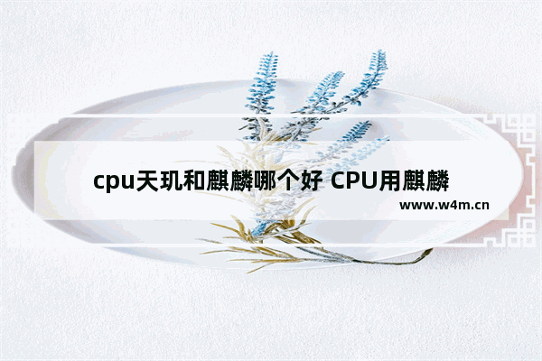 cpu天玑和麒麟哪个好 CPU用麒麟