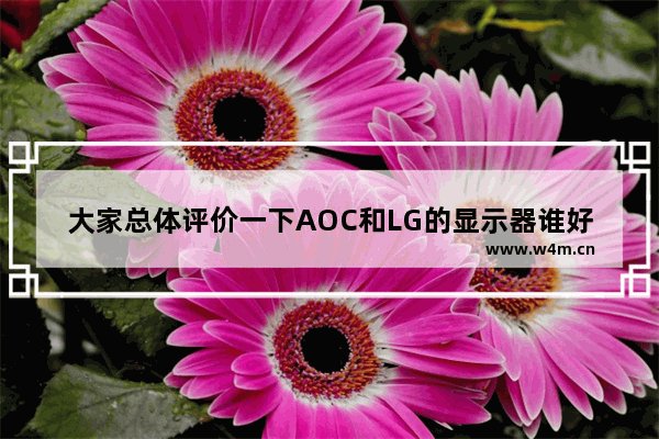 大家总体评价一下AOC和LG的显示器谁好谁坏。为什么 就是有个看电视的网站可以在屏幕上弹出很多字幕评论的是什么网站