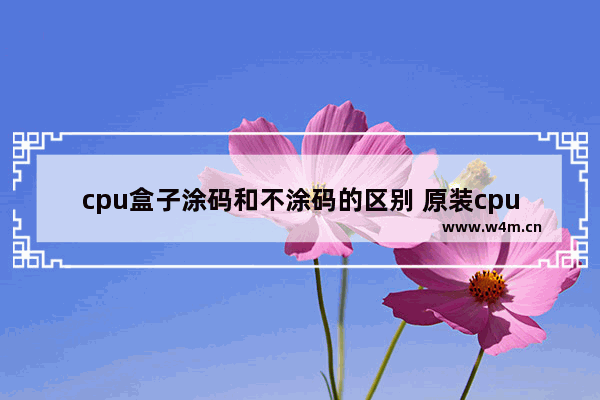 cpu盒子涂码和不涂码的区别 原装cpu盒子里有什么