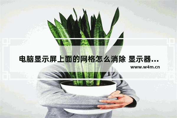 电脑显示屏上面的网格怎么消除 显示器纹络