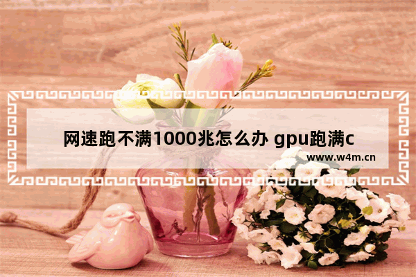 网速跑不满1000兆怎么办 gpu跑满cpu不满