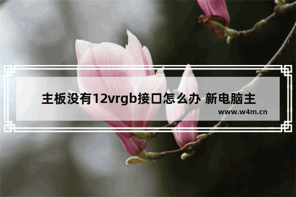 主板没有12vrgb接口怎么办 新电脑主板无lde模式