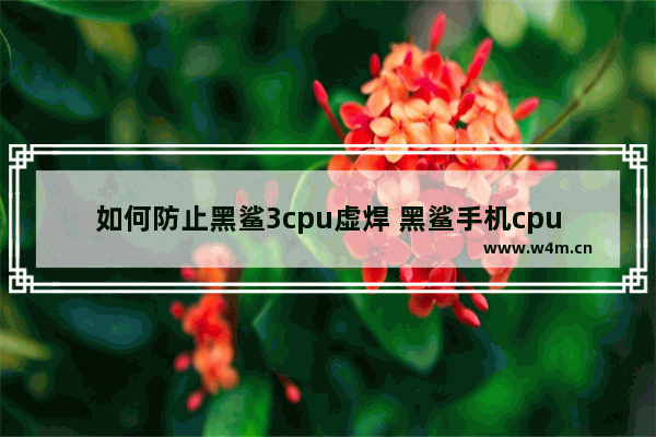 如何防止黑鲨3cpu虚焊 黑鲨手机cpu