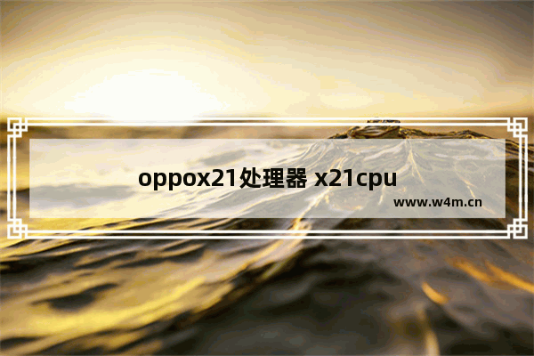 oppox21处理器 x21cpu