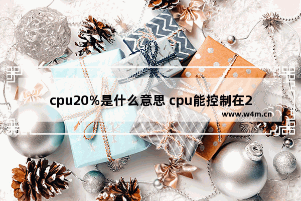 cpu20%是什么意思 cpu能控制在20度吗