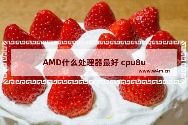 AMD什么处理器最好 cpu8u