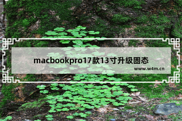 macbookpro17款13寸升级固态硬盘 固态硬盘2017