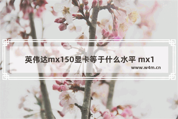 英伟达mx150显卡等于什么水平 mx150显卡测评