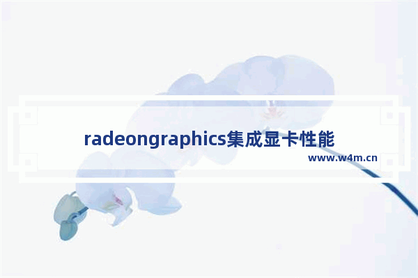 radeongraphics集成显卡性能 集成显卡什么样