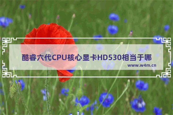 酷睿六代CPU核心显卡HD530相当于哪款独立显卡 英特尔hd530显卡