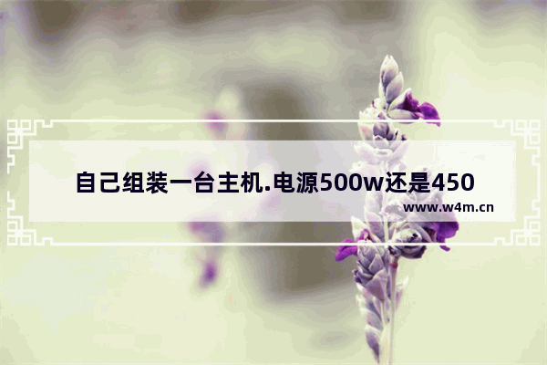 自己组装一台主机.电源500w还是450w好 组装电脑配置要多大的电源