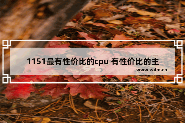 1151最有性价比的cpu 有性价比的主机CPU