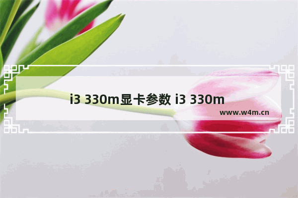 i3 330m显卡参数 i3 330m 集成显卡