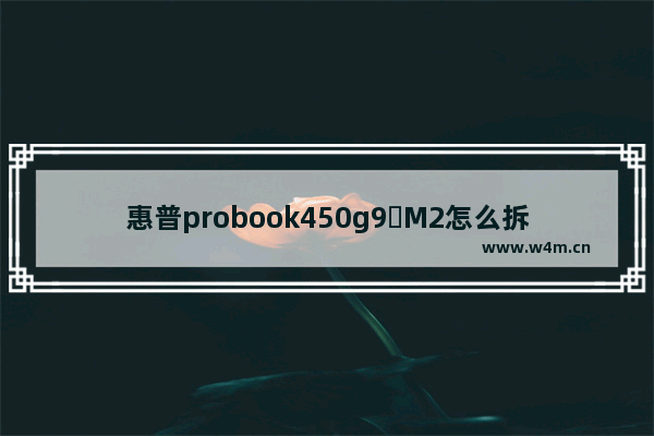 惠普probook450g9➕M2怎么拆机 固态硬盘怎么拆解