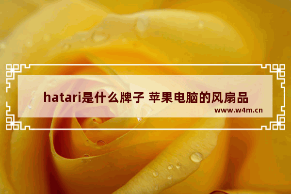 hatari是什么牌子 苹果电脑的风扇品牌哪个好