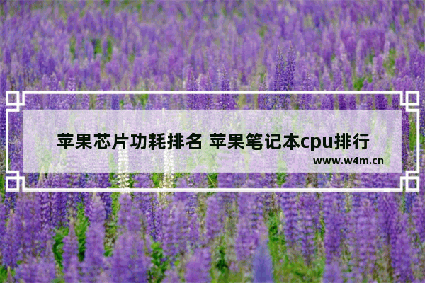 苹果芯片功耗排名 苹果笔记本cpu排行