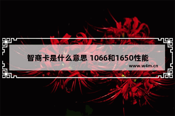 智商卡是什么意思 1066和1650性能差距