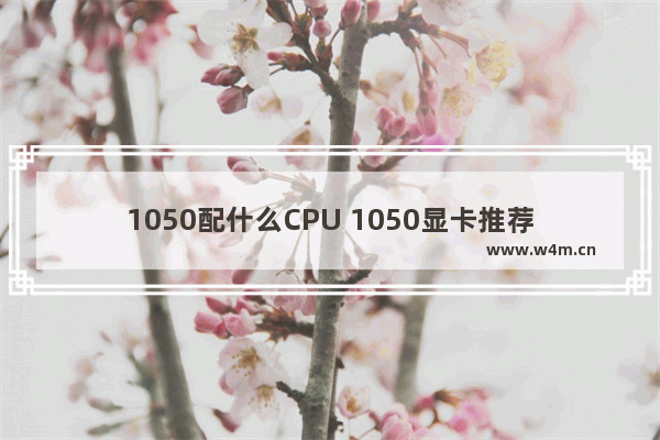 1050配什么CPU 1050显卡推荐