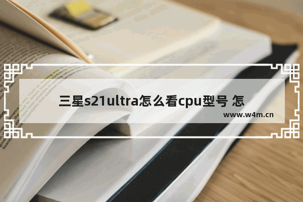 三星s21ultra怎么看cpu型号 怎么查看电脑的cpu型号