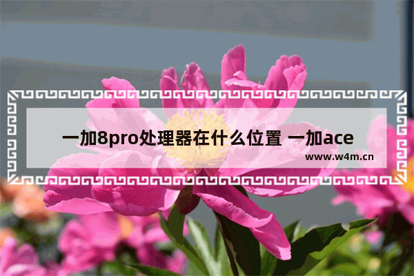 一加8pro处理器在什么位置 一加acepro是什么芯片