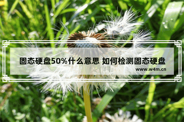 固态硬盘50%什么意思 如何检测固态硬盘是否损坏