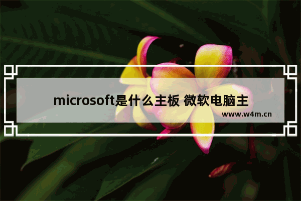 microsoft是什么主板 微软电脑主板是什么牌子