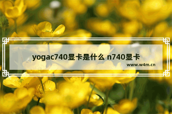 yogac740显卡是什么 n740显卡