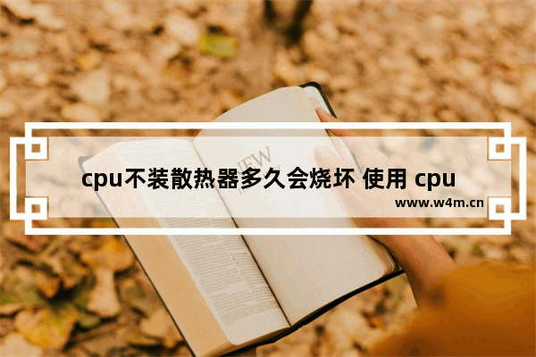 cpu不装散热器多久会烧坏 使用 cpu