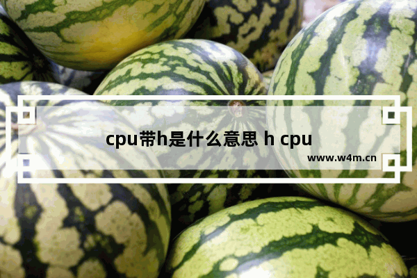 cpu带h是什么意思 h cpu