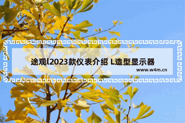 途观l2023款仪表介绍 L造型显示器