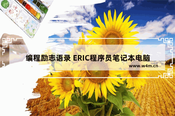 编程励志语录 ERIC程序员笔记本电脑