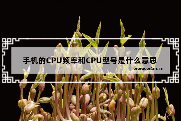 手机的CPU频率和CPU型号是什么意思 cpu是什么手机