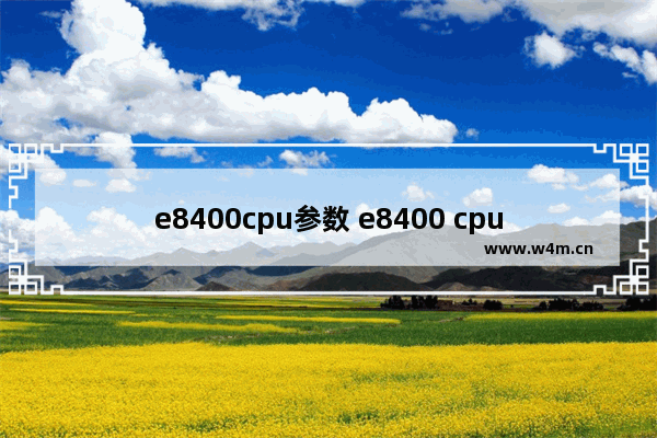 e8400cpu参数 e8400 cpu