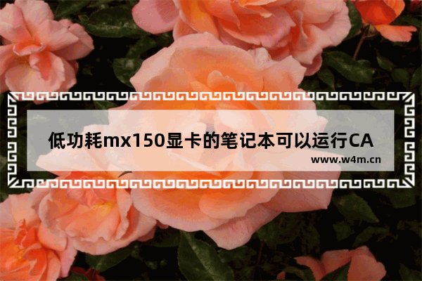 低功耗mx150显卡的笔记本可以运行CAD吗 小米笔记本pro156能玩游戏吗