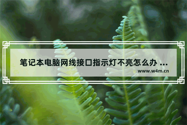 笔记本电脑网线接口指示灯不亮怎么办 笔记本电脑接口没反应