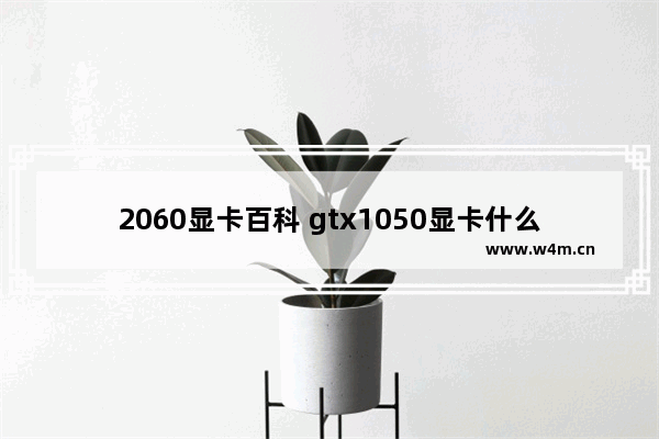 2060显卡百科 gtx1050显卡什么级别