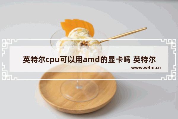 英特尔cpu可以用amd的显卡吗 英特尔做显卡