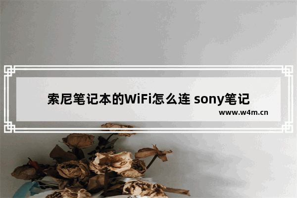 索尼笔记本的WiFi怎么连 sony笔记本电脑使用