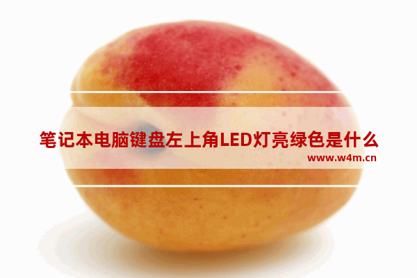 笔记本电脑键盘左上角LED灯亮绿色是什么意思 led背光 笔记本电脑