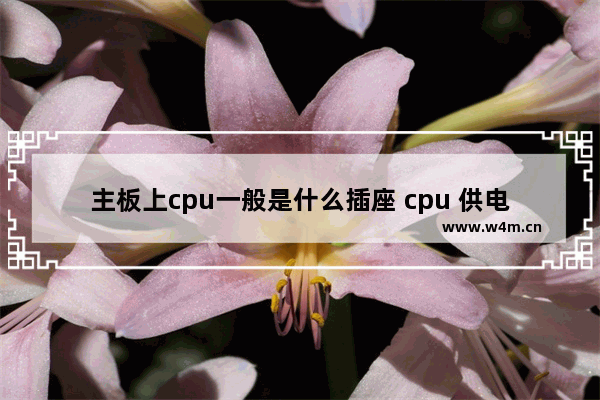 主板上cpu一般是什么插座 cpu 供电 主板